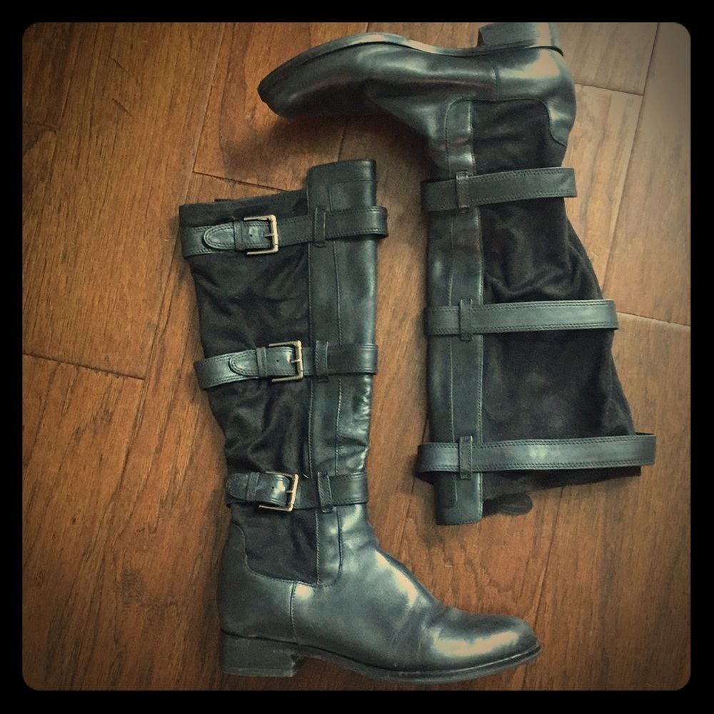 Cole Haan 8 1/2 wide calf leather boots